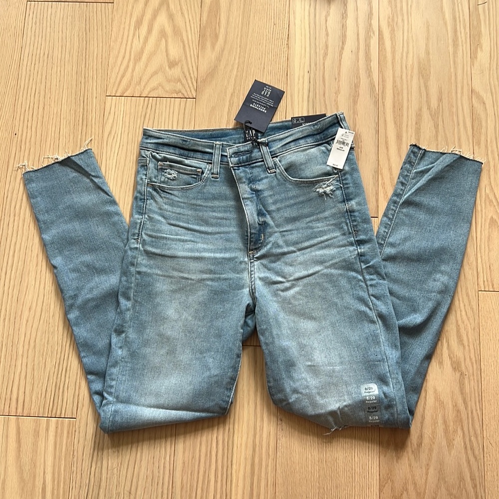Gap Denim High Rise Favorite Jegging Jean Skinny Medium Stretch Hidden Pockets